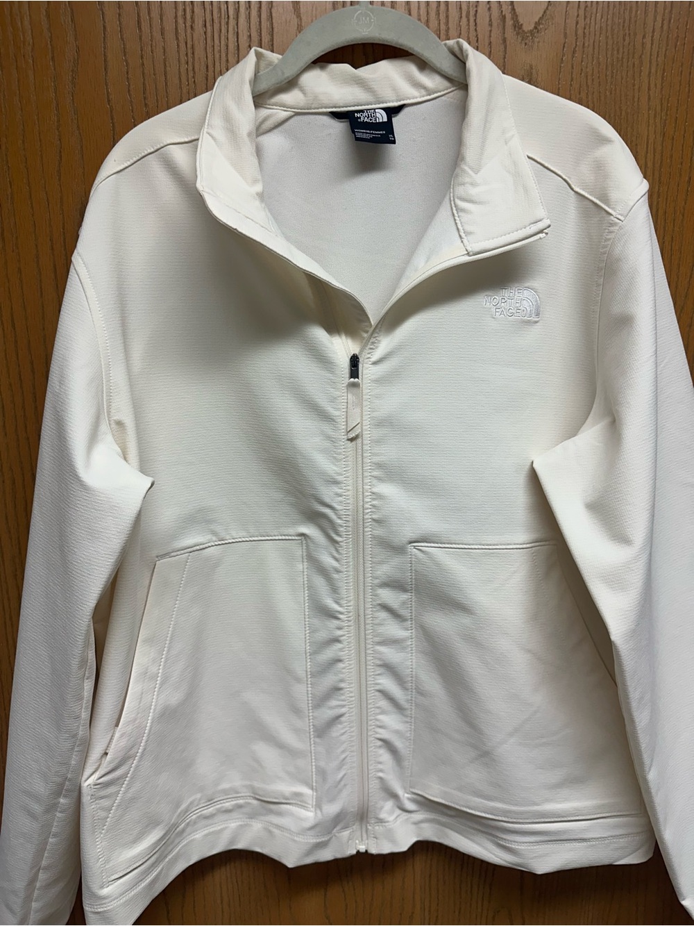 The North Face Women's Cream Zip-Front Bomber Jacket